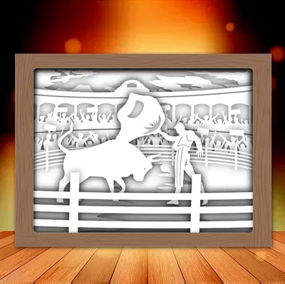 Đèn LED "Đấu Bò" 3D