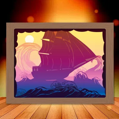 Hộp đèn Across The Sea