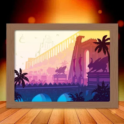 ĐènLightbox Vườn Treo Babylon