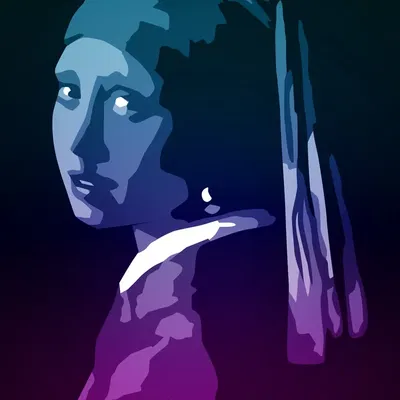 Đèn Hộp "Cô Gái Đeo Hoa Tai Ngọc Trai"