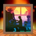 Mô hình đèn chiếu cảnh người chơi piano - Thumbnail 1