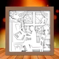 Mô hình đèn chiếu cảnh người chơi piano - Thumbnail 2