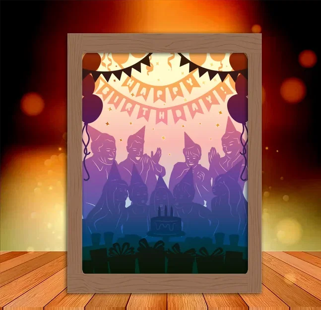 Hộp đèn Happy Birthday - Image 1