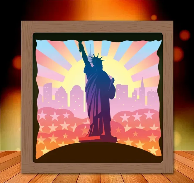 Mô hình Tượng Nữ Thần Tự Do dạng Hộp đèn - Image 1