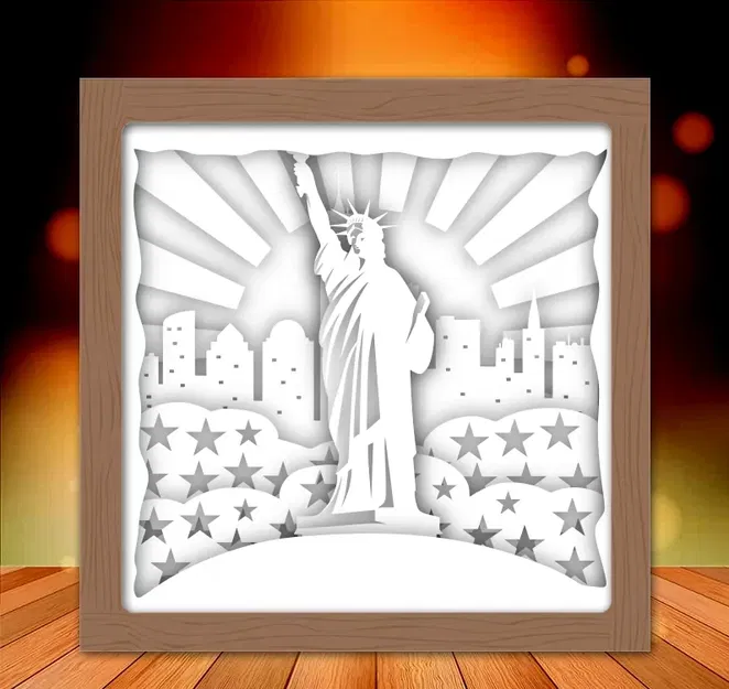 Mô hình Tượng Nữ Thần Tự Do dạng Hộp đèn - Image 2