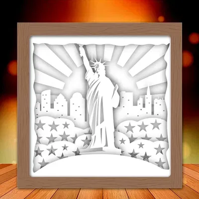 Mô hình Tượng Nữ Thần Tự Do dạng Hộp đèn