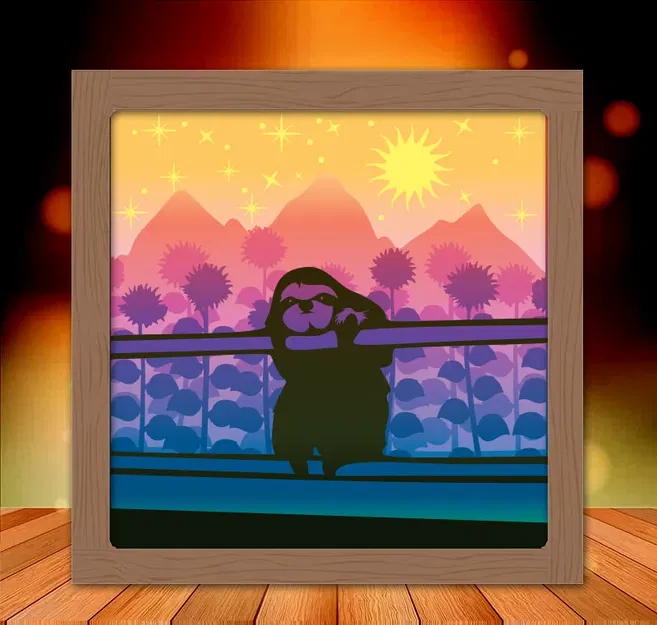 Mô hình Sloth Lightbox - Image 1