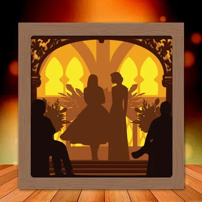 Hộp Đèn Cưới Mrs and Mrs 4