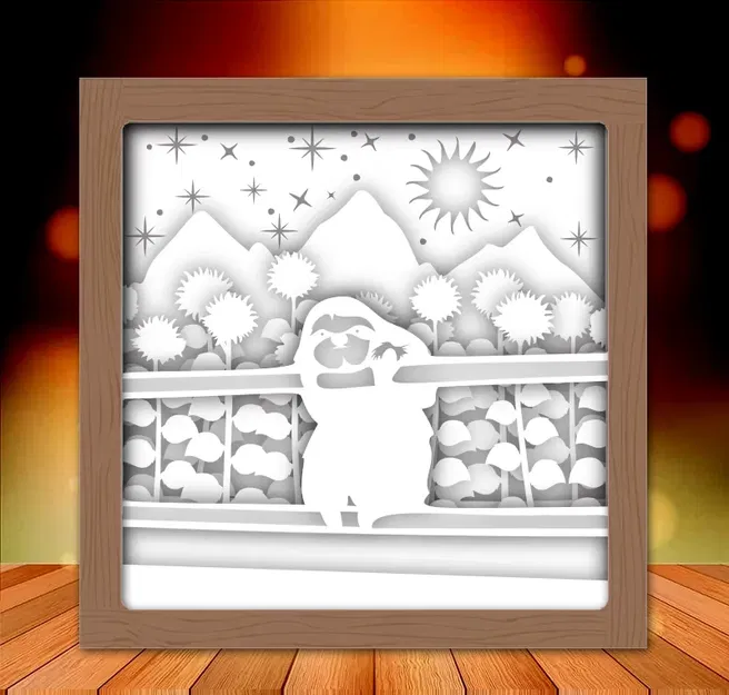 Mô hình Sloth Lightbox - Image 2