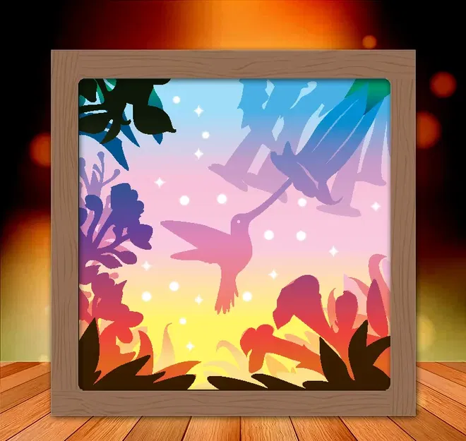 Khung đèn Hummingbirds v2 - Image 1