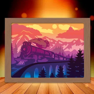 Mô hình đèn ngủ Tàu hỏa Cổ điển