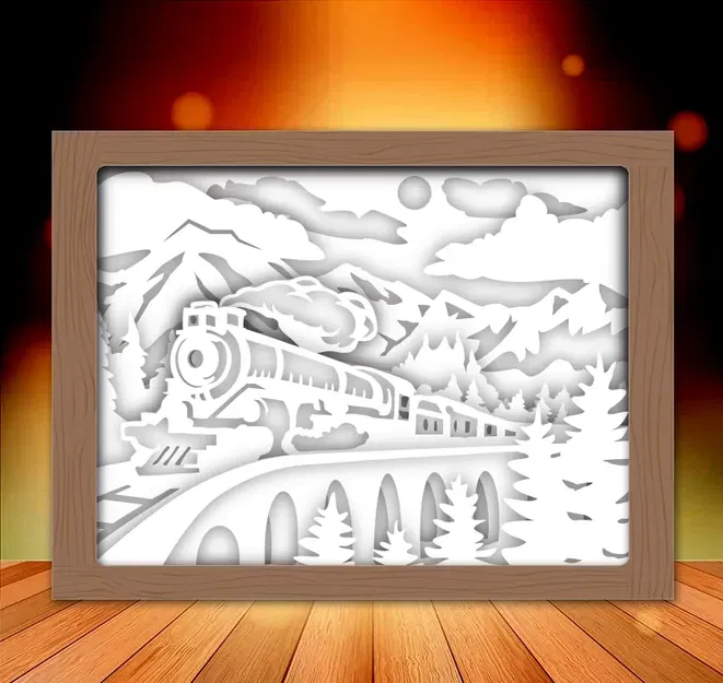 Mô hình đèn ngủ Tàu hỏa Cổ điển - Image 2