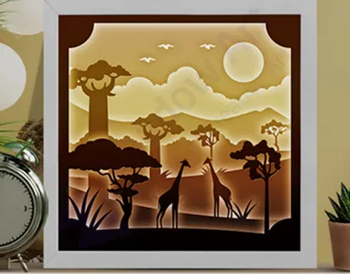 Hộp đèn hoàng hôn Savana - Image 1