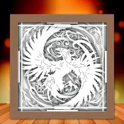 Hộp đèn Phượng Hoàng Tái Sinh