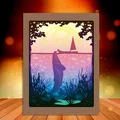 Hộp đèn Cá Voi và Người Chèo Thuyền - Thumbnail 1