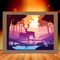 Đèn Hộp Rừng Cây Hươu Nai - Thumbnail 1