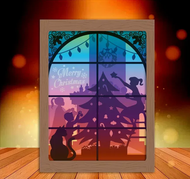 Đèn Giáng Sinh Joyeux Noël Merry Christmas - Image 1