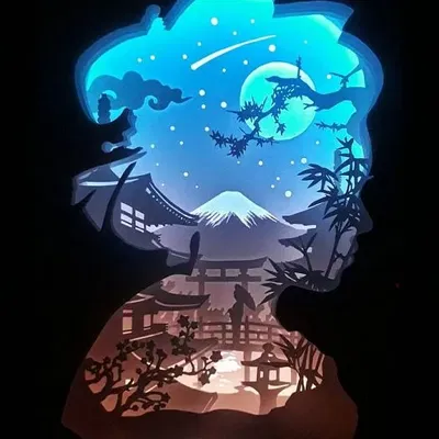 Đèn Hộp Đêm Phong Cách Nhật Bản