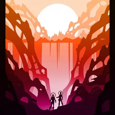 Hộp đèn phong cảnh vũ trụ