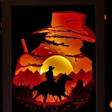 Mô hình Đèn Lồng Cowboy