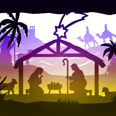 Hộp đèn Chúa Giáng Sinh