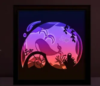 Hộp đèn vỏ sò đại dương - Image 1