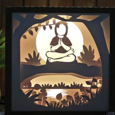 Mô hình Little Girl Praying lightbox