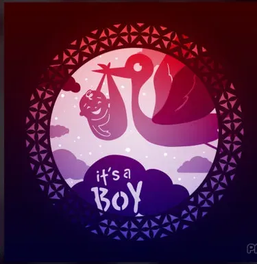 Hộp đèn "Chúc mừng con trai" - Image 1