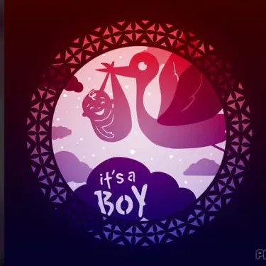 Hộp đèn "Chúc mừng con trai"