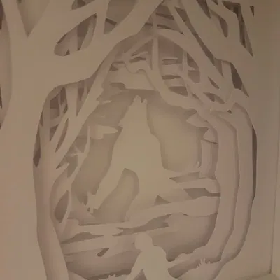 Hộp đèn Thần Sói Halloween