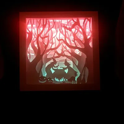 Hộp đèn phù thủy Halloween