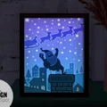 Hộp đèn Santa Claus Tặng Quà V4 - Thumbnail 2
