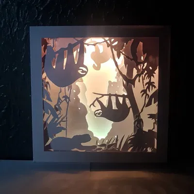 Hộp đèn rừng lười