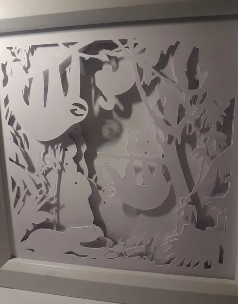 Hộp đèn rừng lười - Image 2