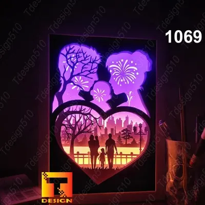 Hộp đèn "Tình Yêu Gia Đình"