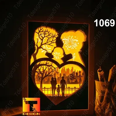 Hộp đèn "Tình Yêu Gia Đình"