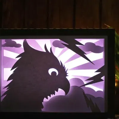 Baby Eagle Lightbox - Mô hình in 3D