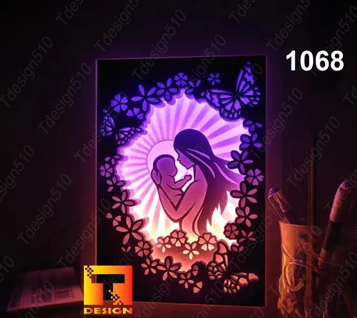 Đèn Lightbox Tình Mẹ - Image 1