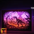 Hộp đèn khủng long T-rex kỷ Jura - Thumbnail 1