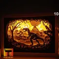 Hộp đèn khủng long T-rex kỷ Jura - Thumbnail 2