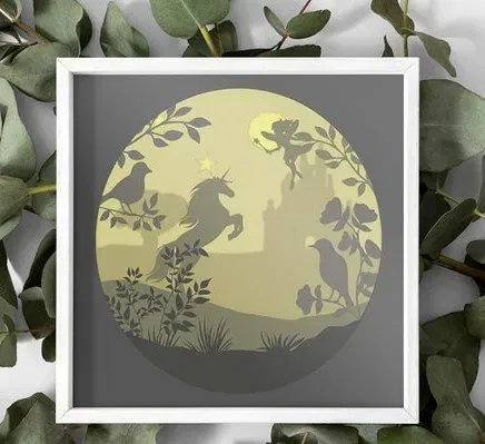 Hộp đèn kỳ lân ở xứ sở thần tiên - Image 1