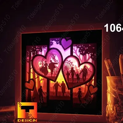 Hộp đèn "câu chuyện tình yêu"