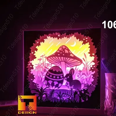 Hộp đèn Trứng Thỏ Phục Sinh