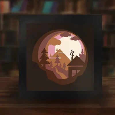 Hộp Đèn Hoàng Hôn Tuyệt Đẹp