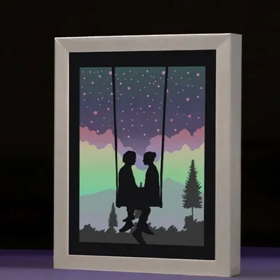 Hộp đèn đôi dưới trời sao