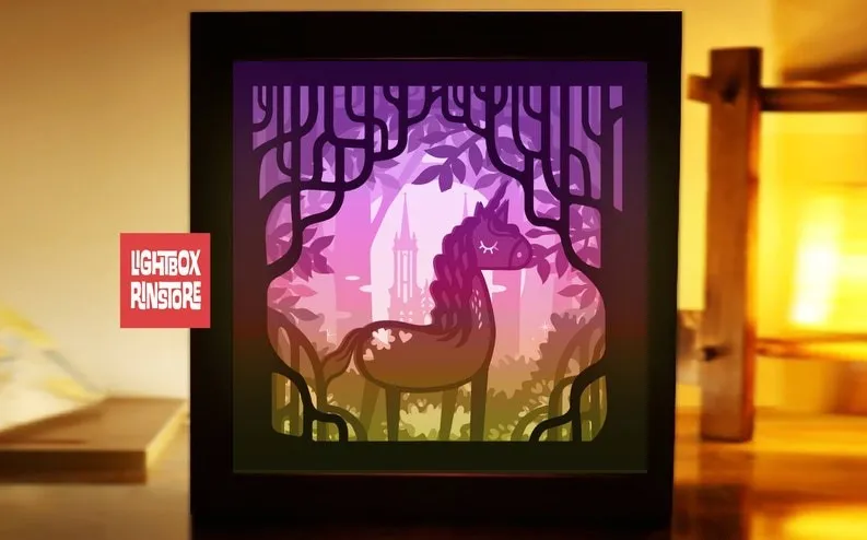 Hộp Đèn Unicorn Tiên Tích - Image 1