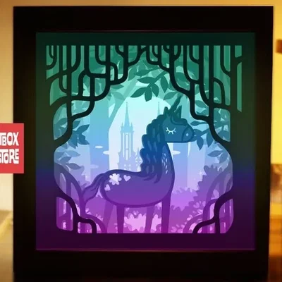 Hộp Đèn Unicorn Tiên Tích