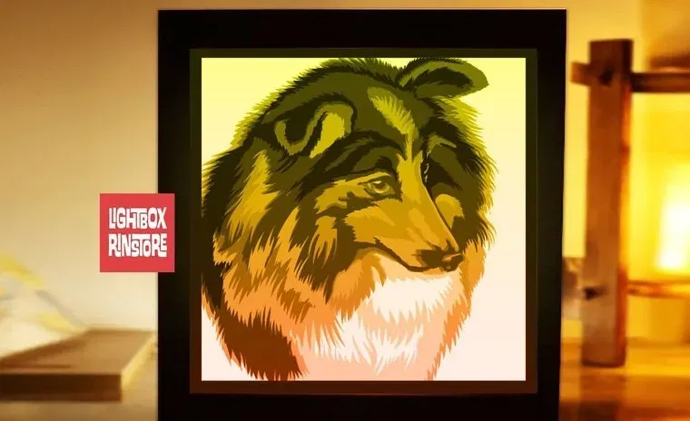 Mô hình đèn Shetland Sheep Dog - Image 1