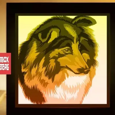 Mô hình đèn Shetland Sheep Dog