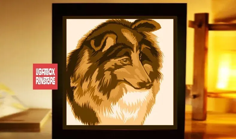 Mô hình đèn Shetland Sheep Dog - Image 2